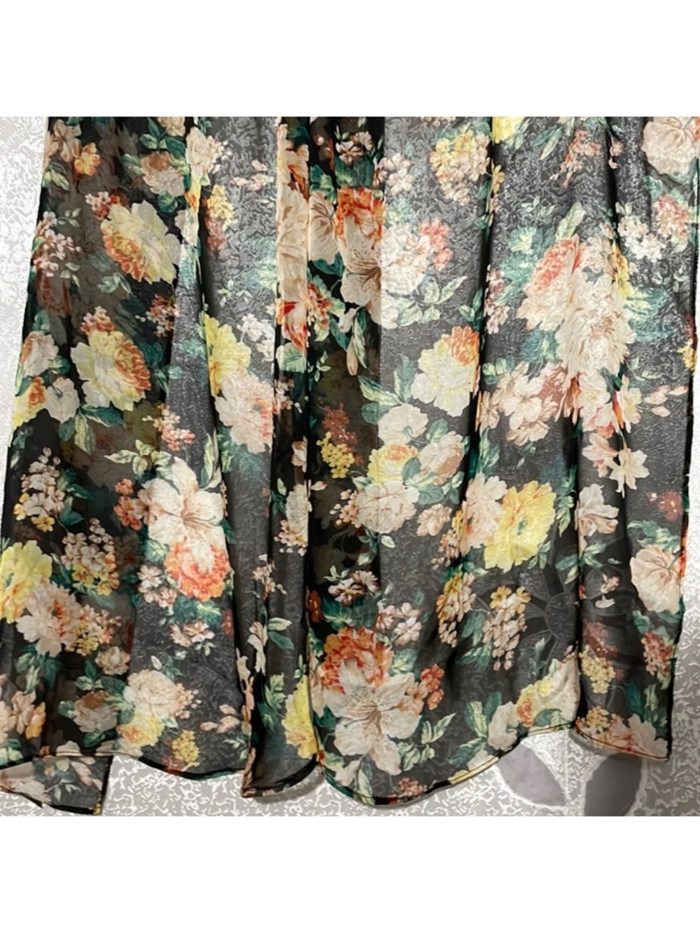 Lilly & rose print scarf